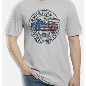 GALT Born To Ride American Freedom Patriotic T Shirt SMALL Made in USA NEW